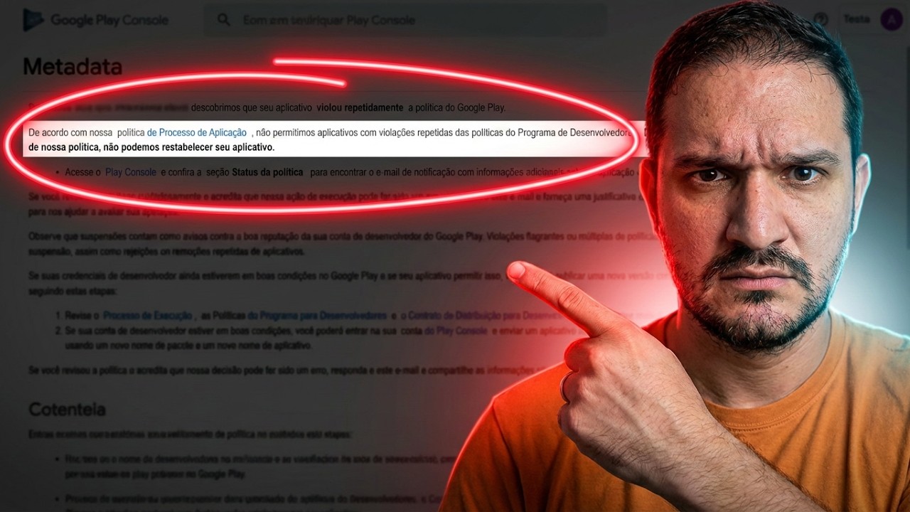 Não viole a Google Play policy: Não erre, ou erre muito pouco!