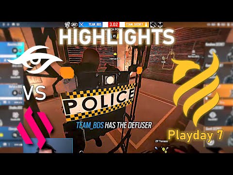 BDS vs Secret - HIGHLIGHTS - Playday 7 - EUL 2022 Stage 1 - R6 Esport