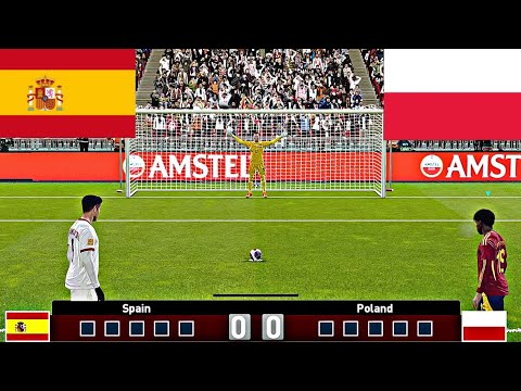 SPAIN VS POLAND FULL PENALTY SHOOTOUT | ESP VS POL HIGHLIGHTS | YAMAL VS LEWANDOWSKI