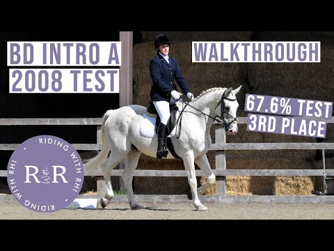 Intro A 2008 Dressage Test | Voiceover 67.6% 3rd Place Test | Riding With Rhi