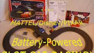 preview picture of video 'CARS - Neon Nights Challenge Slot Car Racing set overview-demo.wmv'