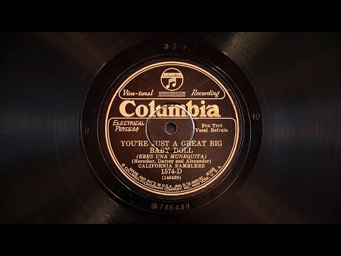 You're Just a Great Big Baby Doll • California Ramblers (Victrola Credenza)