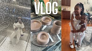 VLOG - SUNDAY RESET, ROAD TRIP,  TAKING A POTTERY CLASS + MORE! | CHANTENIQUE