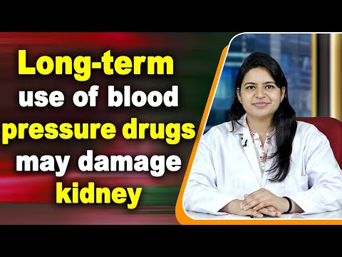 Long-term use of blood pressure drugs may damage kidney