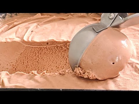 Glace au CHOCOLAT maison SANS sorbetière / 3 ingrédients / Crème glacée INRATABLE
