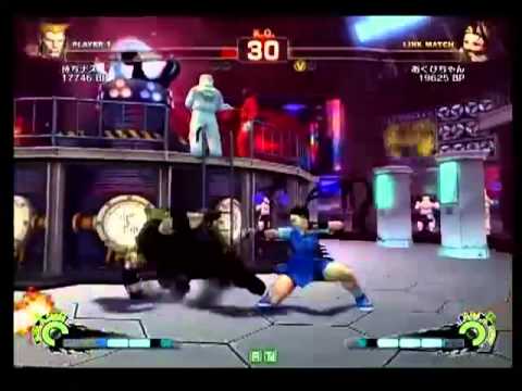 SSF4 AE - MIKUNI 1st Battle - 3on3 - 06-03-2011 - Machi-nasu(GU) vs Akubi-chan(IB)