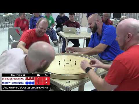 2022 Ontario Doubles Crokinole - Beierling/Beierling v Hutchinson/Tracey - Final