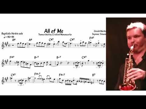 Baptiste Herbin - All of Me (transcription)