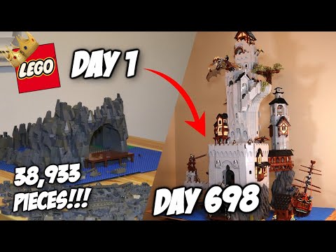4.5ft (137cm) LEGO Castle MOC In-Depth Build Breakdown