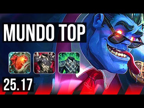 DR. MUNDO vs FIORA (TOP) | 10/1/3, 67% winrate, Dominating | KR Master | 25.17