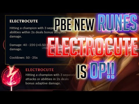 Panunu | PBE NEW RUNES! DOMINATION + ELECTROCUTE!
