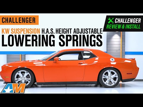 2012-2019 Challenger KW Suspension H.A.S. Height Adjustable Lowering Springs Review & Install