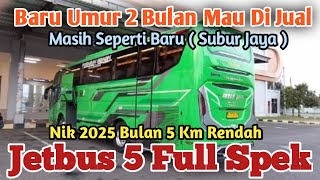 Download lagu NEW BUS 2 MONTHS OLD FOR SALE (JETBUS 5 Hino RM 280 Nik 2025) Subur Jaya Specs mp3