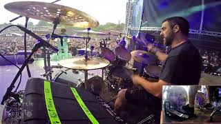 Adam Jarvis MISERY INDEX@The Great Depression - Czarcie Kopyto drum cam Brutal Assault 2018