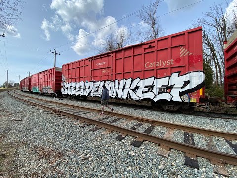 Steel Demon Keep!!! KEEP6 SDK - Train Graffiti Video - Stompdown Killaz Canada