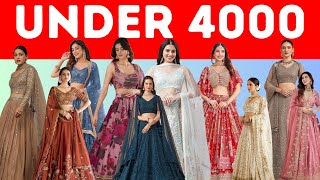 LEHENGAS Haul UNDER ₹4000 😍🔥 Aisa Collection Kahin Aur Nahi Milega 🤩💖 MYNTRA LAHENGA HAUL 🛍️✨