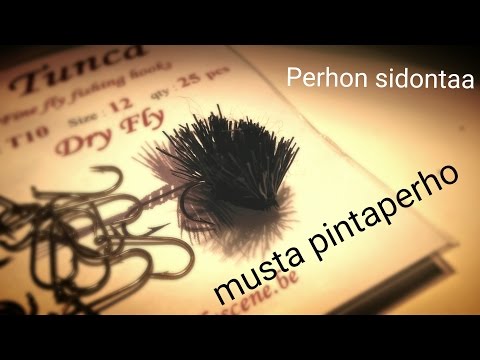 Perhon sidontaa - Musta pintaperho