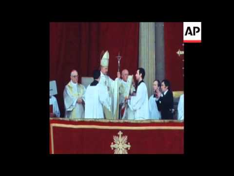 SYND 26 12 75 POPE'S TRADITIONAL CHRISTMAS ADDRESS IN ROME