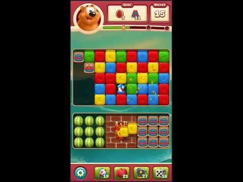 Toon Blast Level 1875 - NO BOOSTERS 🐻🐺🐱 | SKILLGAMING ✔️