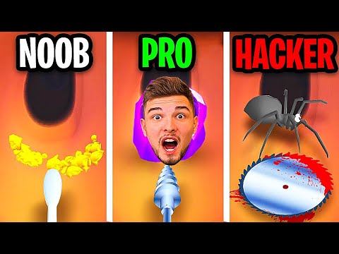 NOOB vs PRO vs HACKER beim OHRENARZT?! (Ear Wax Clinic)