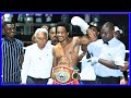 FULL FIGHT: MWAKINYO ALIVYOMKANDA 'TKO' PATRICK ALLOTEY WA GHANA RAUNDI YA TATU, ATETEA UBINGWA WBO!
