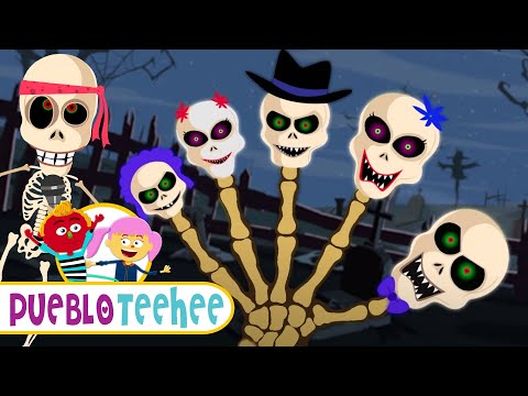 Familia dedo de esqueletos divertidos - Canciones infantiles | Pueblo Teehee