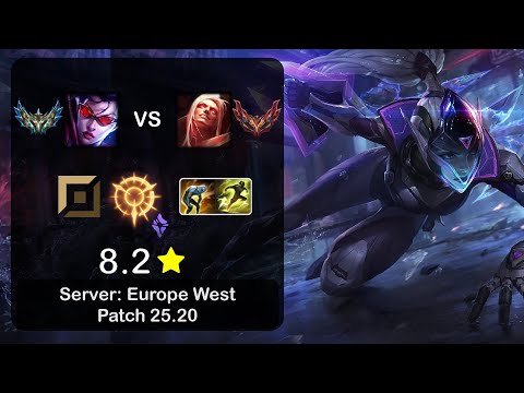 Vayne Top vs Vladimir - EUW Challenger - Patch 25.20