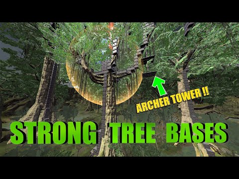 Different Tree Base Tactic : You Will Never Lose Loot - Conan Exile Pvp Base Building Tutorial