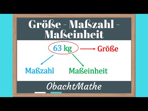 Größe - Maßzahl - Maßeinheit | ganz einfach erklärt | Rechnen mit Größen | ObachtMathe