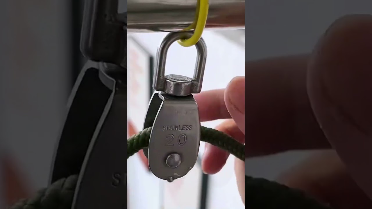 Use of Swivel 304 Stainless Steel Single Double Sheave Wire Rope Pulley Block Chain Traction Wheel