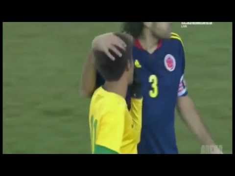 The worst penalty ever  Brazil's Neymar kicks ball to row z   video   Sport   guardian co uk