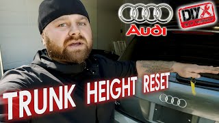 Audi Q7 Trunk Height Reset!