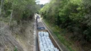 preview picture of video 'CSX Mixed Freight from Above'