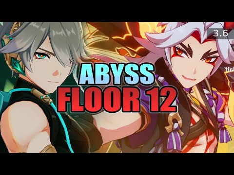 C1 ALHAITHAM Hyperbloom and C0 ITTO Mono Geo | NEW Spiral Abyss 3.6 Floor 12 | Genshin Impact