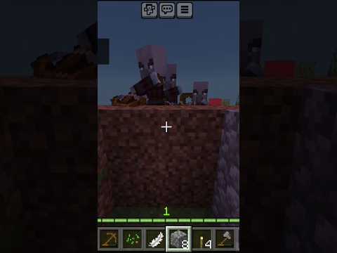 PILLAGER OUTPOST ATTACK GONE WRONG IN MINECRAFT #shorts #gaming #minecraftshorts