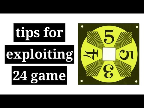 Additional Tips for Exploiting the "24 Game" - YouTube