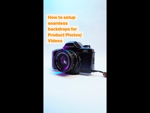 How I Setup a Seamless Backdrop for Product Photos/Videos