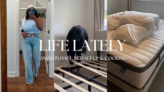 VLOG | Set up my new bedframe from Amazon with me, Amazon kitchen haul & more