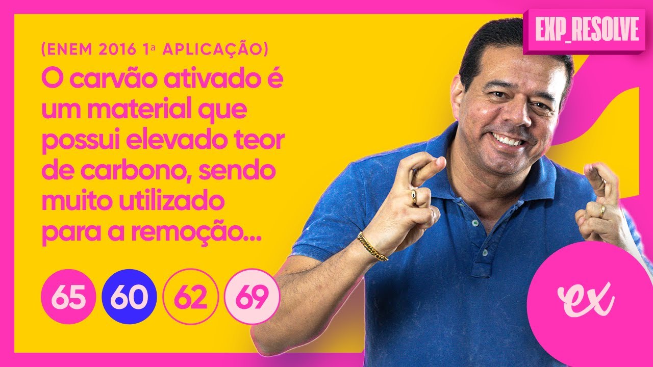 O CARVÃO ATIVADO É UM MATERIAL QUE POSSUI ELEVADO TEOR DE CARBONO, SENDO (...) | LIGAÇÕES QUÍMICAS