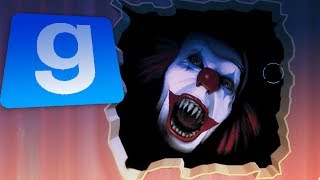 HAUNTED BY PENNYWISE THE CLOWN!! Gmod Scary Pennywise IT Mod! (Garry&#39;s Mod IT 2017)
