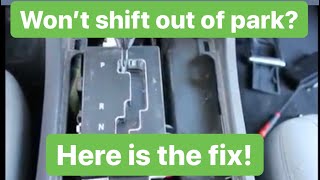 Dodge Magnum won’t shift out of park FIX - PINK THING HOW TO Charger Chrysler 300