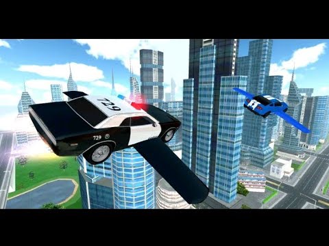 Flying Police Car Driving By Game Pickle - Chase Criminals in Sky - Android gameplay |