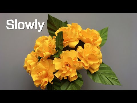 ABC TV | How To Make Paper Flower With Shape Punch #2 (Slowly) - Craft Tutorial