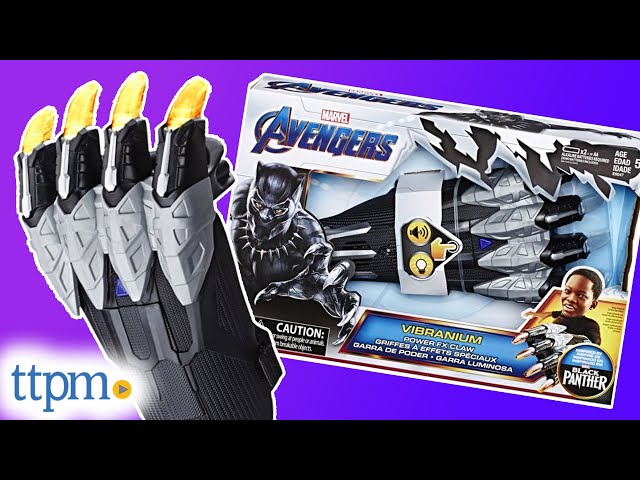 Vídeo relacionado con Marvel Avengers, Máscara de poder Vibranium de Black Panther, Artículo electrónico para juego de rol con efectos lumínicos, Juguetes de superhéroes para niños y niñas a partir de 5 años