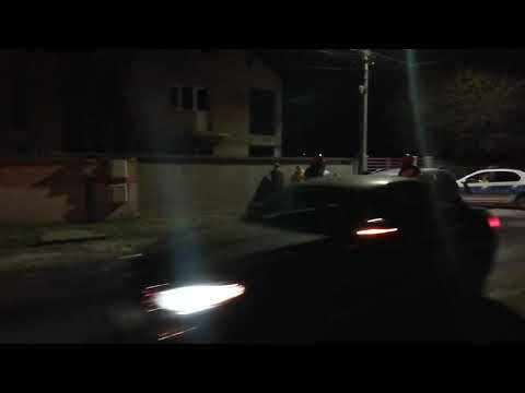 Autoturism in flăcări la Ștefănești, Valea Mare Podgoria