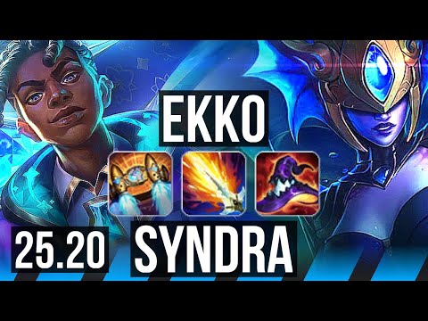 EKKO vs SYNDRA (MID) | 17/3/8, 44k DMG, Dominating | EUW Diamond | 25.20