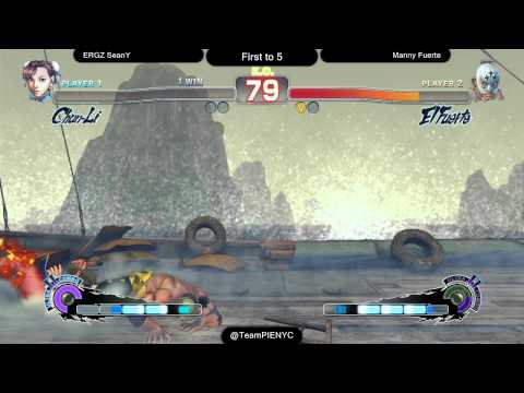 SSF4AE Team PIE FT5 - ERGZ SeanY (Chun-Li) vs Manny Fuerte (El Fuerte)