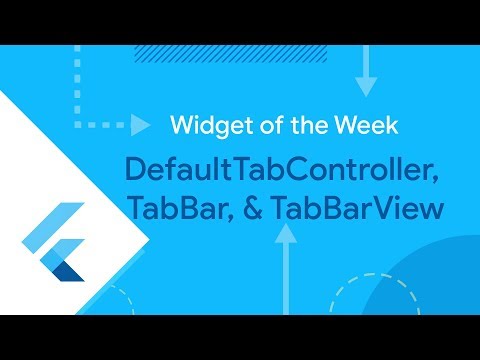 DefaultTabController & TabBar