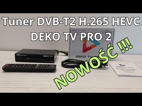 DEKO TV Pro 2 - review of the DVB-T2 tuner with H.265 HEVC - NEW !!
