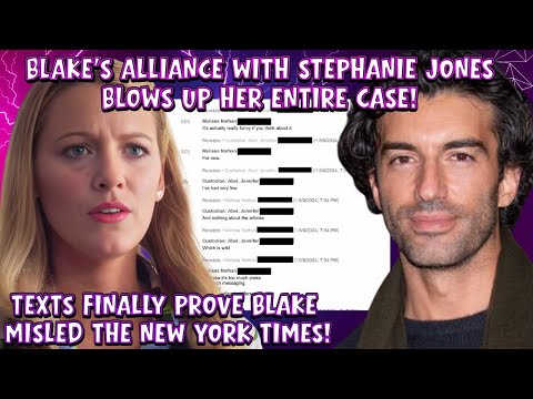 Blake Lively DESTROYED By Stephanie Jones! Texts PROVE They Lied to the New York Times about Baldoni